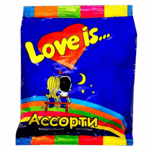 Жевательная конфета Love Is Ассорти (пакет 50шт*4,2г), 210 г