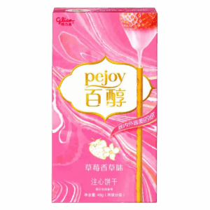 Бисквитные палочки Glico Pocky Pejoy Strawberry Vanilla со вкусом клубники и ванили, 48 г