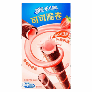 Вафельные трубочки OREO Wafer Roll Strawberry со вкусом клубники, 50 г