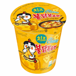 Лапша быстрого приготовления Samyang Hot Chicken Cheese острая со вкусом курицы и сыра, 70 г