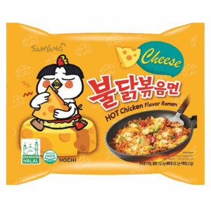Лапша быстрого приготовления Samyang Hot Chicken Flavor Ramen Cheese острая со вкусом курицы и сыра, 140 г