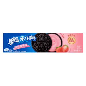 Печенье OREO Sandwich Cookie Fresh Strawberry со вкусом клубники, 97 г