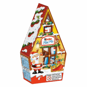 Новогодний подарочный набор шоколадных конфет Kinder Mini Mix Christmas House Рождественский Домик, 76 г