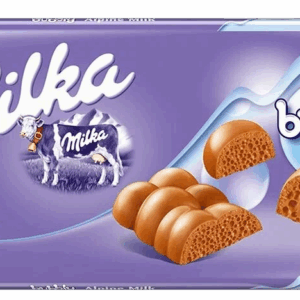 Молочный шоколад Milka Bubbly Milk Chocolate (90 грамм)