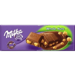 Молочный шоколад Milka Whole Nut (270 грамм)