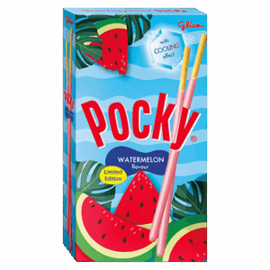 Бисквитные палочки Glico Pocky Watermelon Limited Edition со вкусом арбуза, 36 г