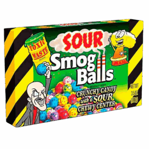Драже с кислой начинкой Toxic Waste Smog Bolls, 85 г