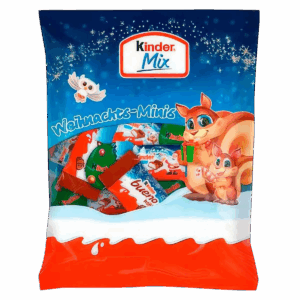 Новогодний подарочный набор шоколадных конфет Kinder Mix Christmas Minis, 153 г
