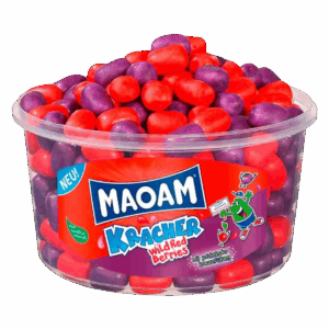 Жевательные конфеты Haribo MAOAM Kracher Wild Red Berries лесные ягоды, 1200 г