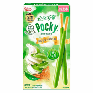 Бисквитные палочки Glico Pocky со вкусом мусса из зелёного чая, 48 г
