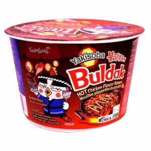 Острая корейская лапша быстрого приготовления Samyang Buldak Yakisoba Hot Chicken Flavor Ramen со вкусом курицы в соусе якисоба, 105 г