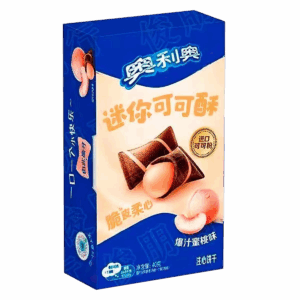 Подушечки OREO Mini Cocoa Crisp Fried Honey Peach со вкусом персика и мёда, 40 г