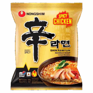 Лапша быстрого приготовления Nongshim Shin Ramyun со вкусом курицы с острым соусом, 120 г