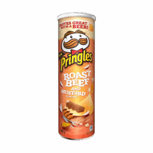 Картофельные чипсы Pringles Roast Beef and Mustard со вкусом жареной говядины с горчицей, 165 г