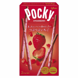 Бисквитные палочки Glico Pocky Strawberry с кусочками клубники, 27,5 г
