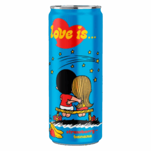Газированный напиток Love Is со вкусом клубники и банана, 330 мл