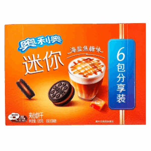 Печенье Oreo Mini Salted Caramel со вкусом солёной карамели, 120 г
