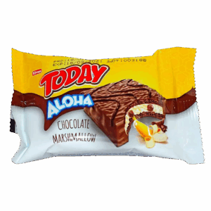 Пирожное Today Aloha Banana со вкусом банана с маршмеллоу, 45 г