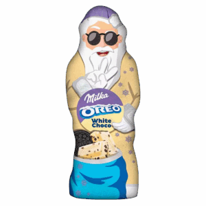 Новогодняя шоколадная фигурка Milka & OREO White из белого шоколада, 100 г