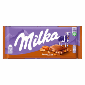 Молочный шоколад Milka Crispy Peanut Caramel Chocolate (90 грамм)