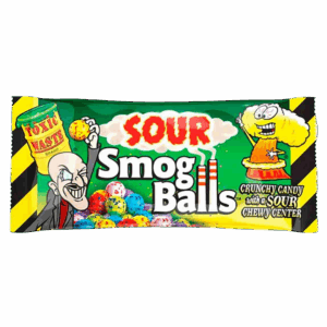 Драже с кислой начинкой Toxic Waste Smog Bolls, 48 г
