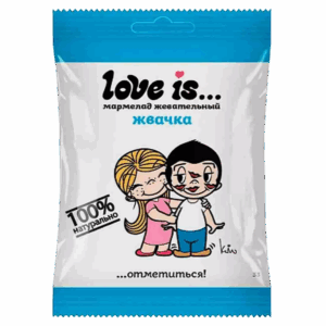 Жевательный мармелад Love Is со вкусом жвачки, 20 г