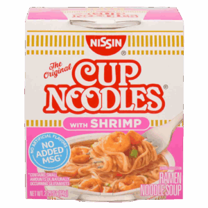 Лапша быстрого приготовления Nissin Cup Noodles with Shrimp с креветками, 64 г