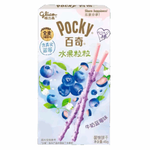 Бисквитные палочки Glico Pocky со вкусом мороженого и черники, 45 г