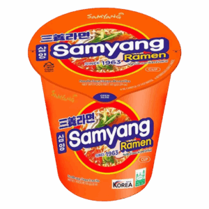 Лапша быстрого приготовления Samyang Cup Ramen острая со вкусом говядины, 65 г