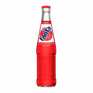 Газированный напиток Fanta Strawberry со вкусом клубники (в стекле), 355 мл