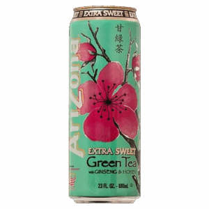 Экстра сладкий холодный зелёный чай AriZona Extra Sweet Green Tea, 680 мл