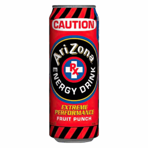 Энергетический напиток AriZona Caution фруктовый пунш, 340 мл