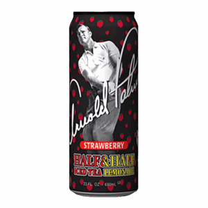 Холодный чёрный чай AriZona Arnold Palmer Strawberry Half Iced Tea & Half Lemonade со вкусом клубники, 680 мл