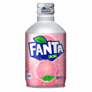 Газированный напиток Fanta White Peach со вкусом белого персика, 300 мл
