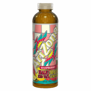 Холодный чёрный чай AriZona Half & Half Raspberry со вкусом лимона и малины, 591 мл