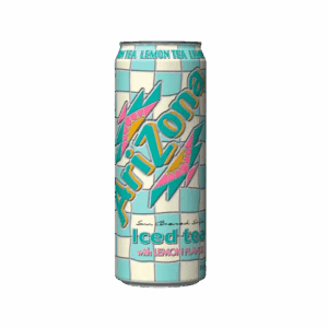 Холодный чёрный чай AriZona Lemon Tea со вкусом лимона, 340 мл