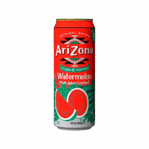 Напиток сокосодержащий AriZona Watermelon Fruit Juice Cocktail со вкусом арбуза, 340 мл