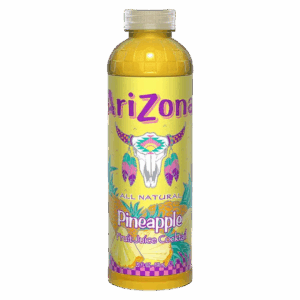 Напиток сокосодержащий AriZona Pineapple Fruit Juice Cocktail со вкусом ананаса, 591 мл