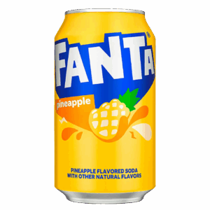 Газированный напиток Fanta Pineapple со вкусом ананаса, 355 мл