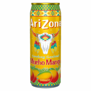 Напиток сокосодержащий AriZona Mucho Mango Cowboy Cocktail со вкусом манго, 500 мл